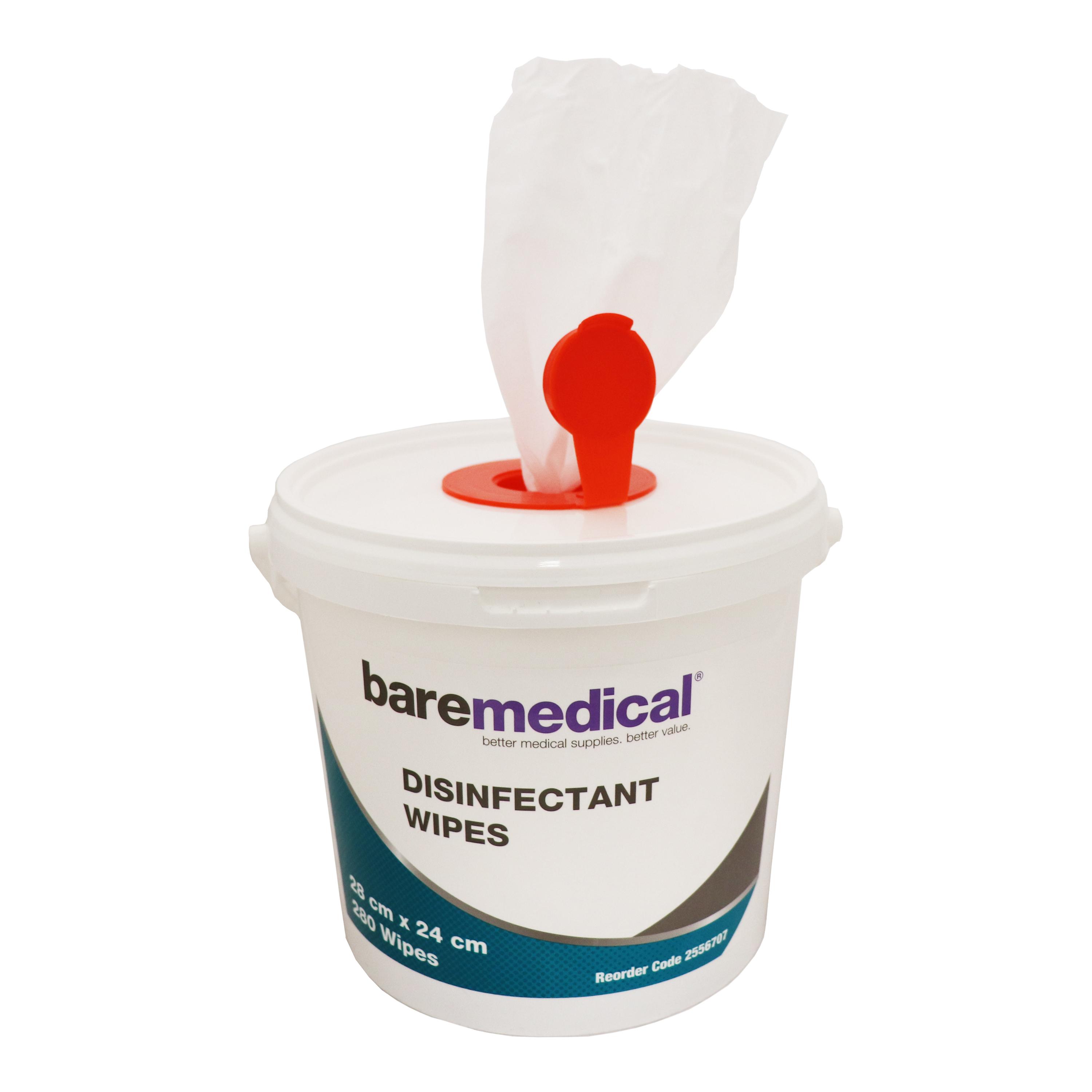 DISINFECTANT WIPE TUB 280 baremedical